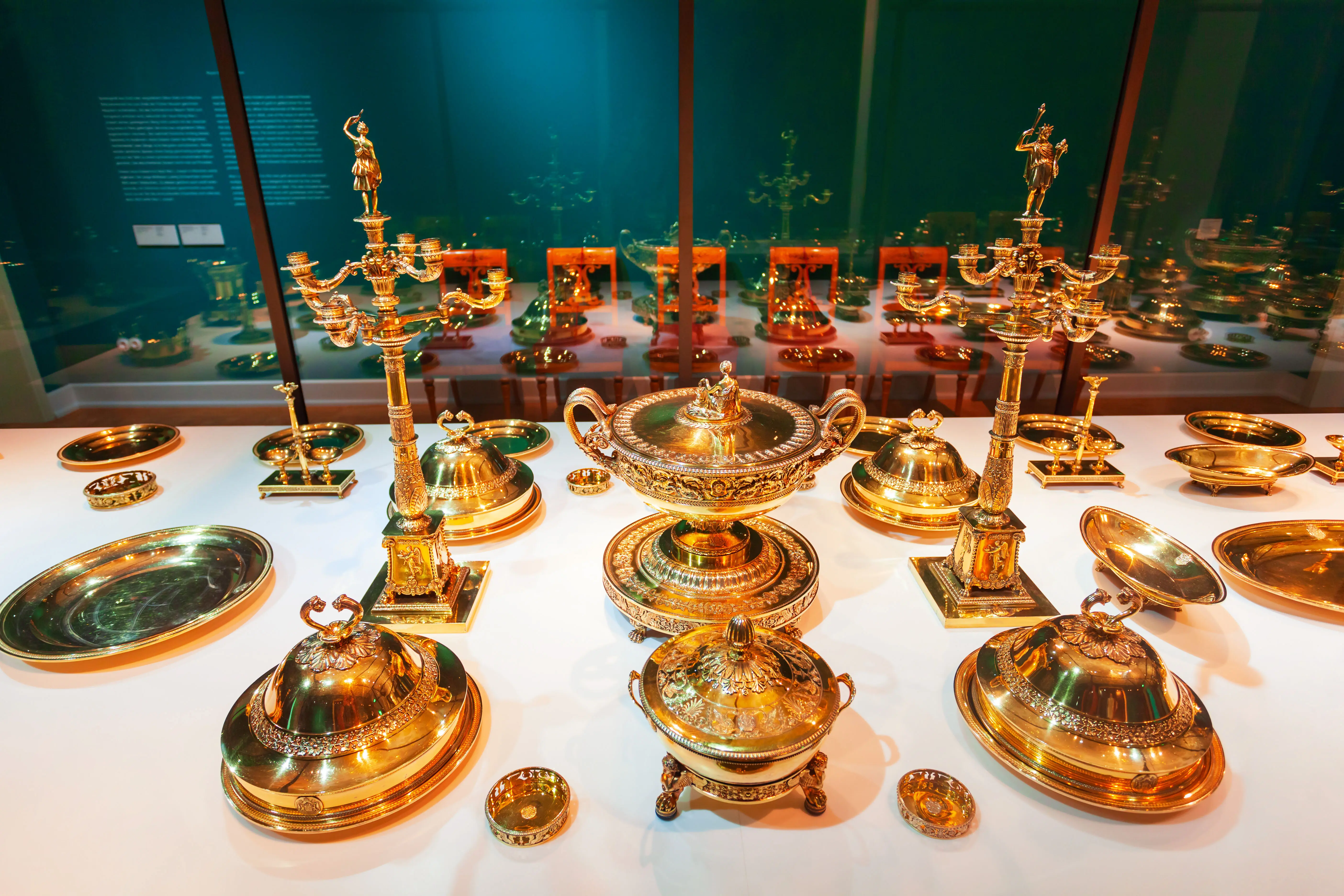 München, Deutschland, 07. Juli 2021: Schatzkammer im Residenzmuseum München. Die Residenz München ist der ehemalige königliche Palast in München, Deutschland.